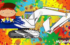 Color with McWheelie: Dr McWheelie Colors Excavator