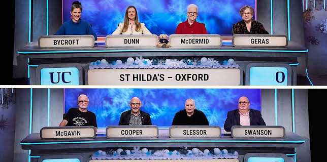 8:30 PM: University Challenge | BBC Two | 12/29 2025