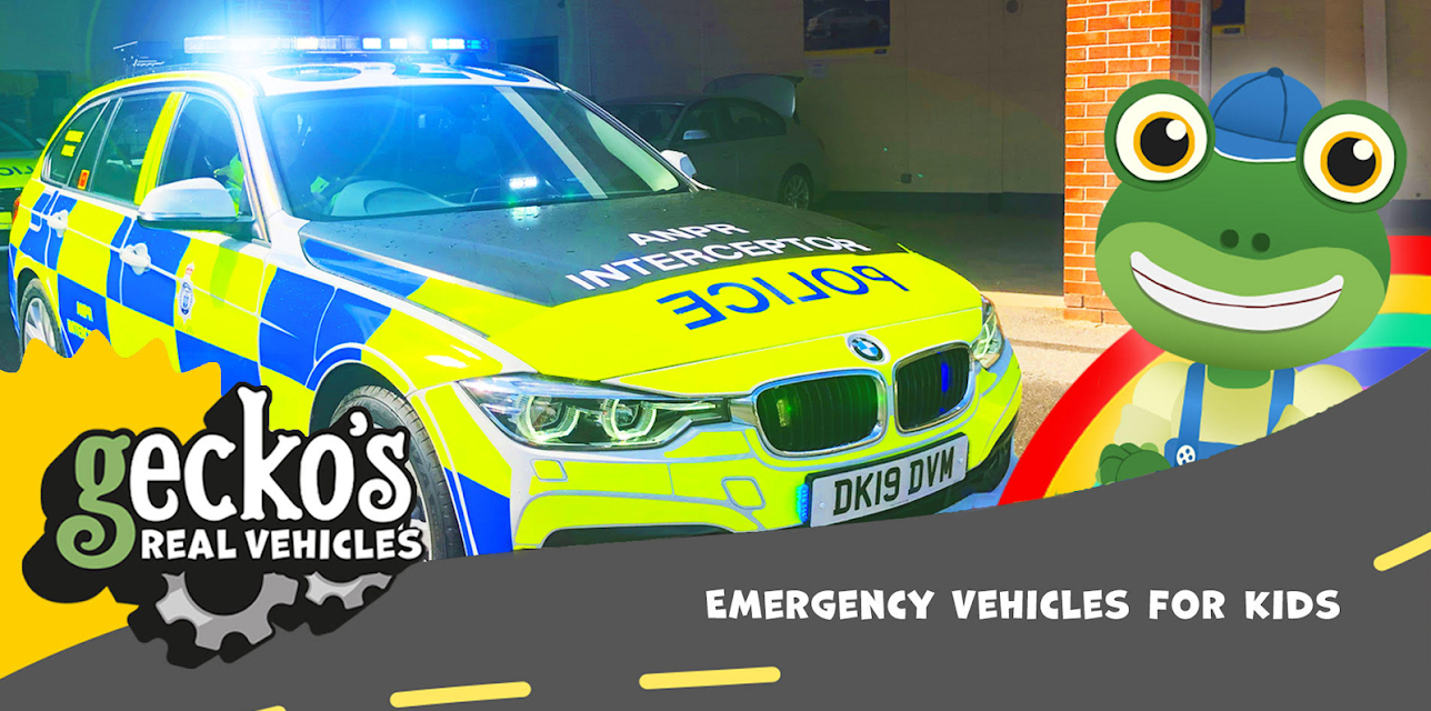 Emergency Vehicles for Kids - Gecko's Real Vehicles