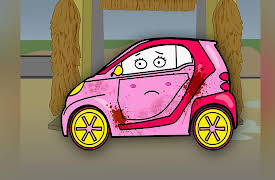 Incredible Adventures of Funny Cars: Cute Pink Car