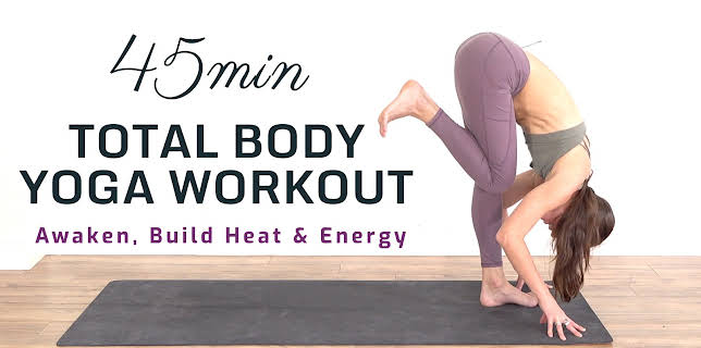 45 Min Total Body Yoga Workout - Awaken, Build Heat & Energy | Gayatri Yoga