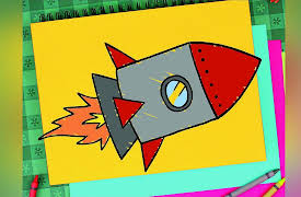 Super Simple Draw: Rocket Ship