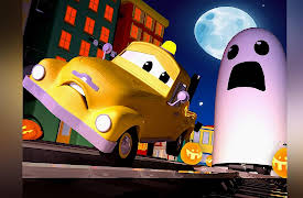 Troy The Train: Halloween ! Toy the Train : Chuck the Cherry Picker / Peter the Post Car