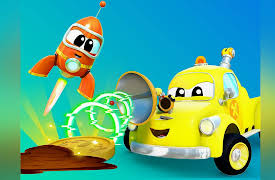 Tom the Tow Truck - InvenTom: Treasure Hunt / Time Freezer / Giant cake / Firetruck is cloned