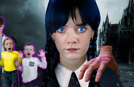 The Fun Squad: Wednesday Addams Babysits Kyler and Kalia!