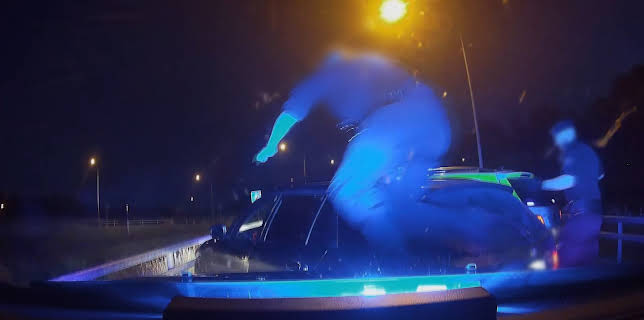 Fångat på polisens kamera